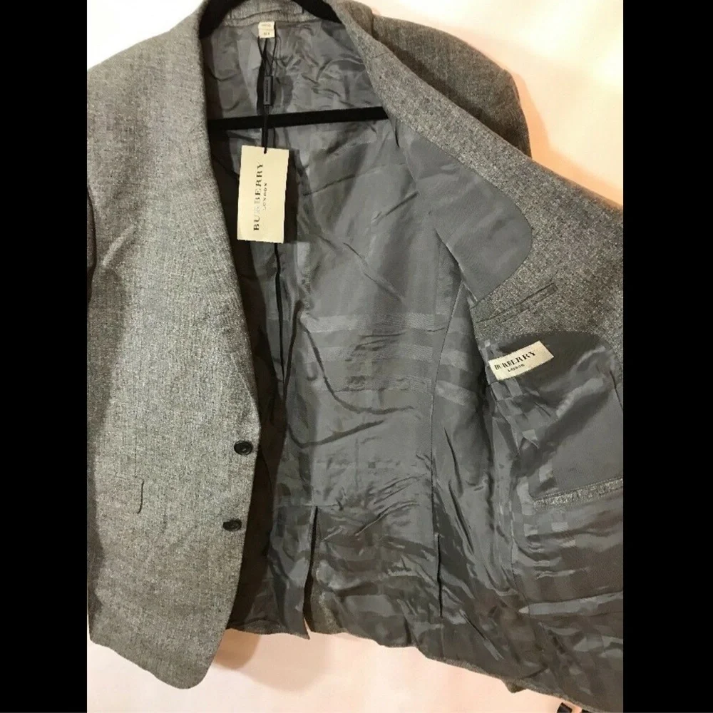 NWT $995 Burberry London Wool Herringbone‎ Sportcoat Jacket [SZ 56R ]